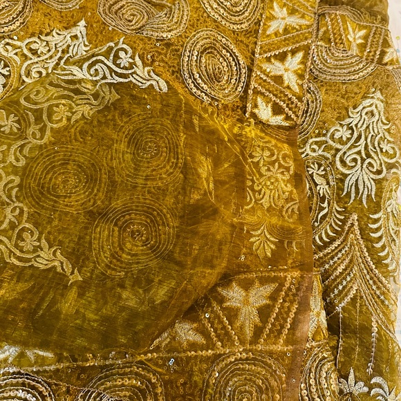 Eid outfit Organza Saree with size 37 blouse brand new - Picture 8 of 16